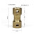 小型刚性黄铜联轴器顶丝固定传动轴铜材质连轴器内孔2/3/4/5/6mm 外径9长20内孔3.17mm-2mm