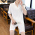 AEXP阿玛EA7尼假两件套装男士短袖T恤POLO衫夏季男装冰丝速干运动短裤 80755白色 M