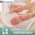 家务手套橡胶防水清洁干活洗衣劳保耐用pvc家用厨房洗碗手套 古风粉（松紧带挂扣）单层 M