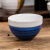 美浓烧 日本原装进口饭碗 色釉家用饭碗 手工防滑陶瓷碗 圆形面碗饭碗4.5英寸 海子蓝