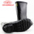 双安 耐酸碱长筒靴 防腐蚀防化学品橡胶靴 耐磨防滑雨靴 1双 43