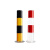 防撞柱加厚型钢管警示柱铁固定立柱塑料反光警示柱路桩防撞柱交通  法兰76*600*3.0mm+螺丝