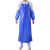 蓝色耐磨加厚防水pvc围裙无袖围裙防水加厚耐弱酸碱围裙 围裙+护袖