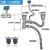 厨房单双水槽下水管配件洗菜盆不锈钢下水器水池下水管道套装 A款 单盆下水全套 双层钢头