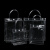 海斯迪克 HKL-1054 透明pvc手提袋 纽扣手拎袋 塑料礼品袋子 15*7*16cm竖版