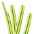 低压黄绿双色热缩管 电工电线加厚绝缘套管接地线标识收缩管200米起售定制 φ30mm(50米/卷)