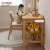 全友（QUANU）家居儿童书桌全实木学习桌椅套装学生人体工学写字台DW7013 奶油白1.4m儿童书桌A(无书椅)