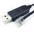 USB转RJ12 6P水晶头基恩士通讯线 RS232人机界面通讯线替OP-26486 黑色 基恩士专用 3.0m