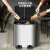 CCKO德国品牌分类垃圾桶家用厨房干湿分离不锈钢脚踏客厅带盖双桶二合 20L+20L分类脚踏环境桶(香槟金CG