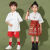 迪士尼（Disney）六一儿童汉服演出服小学生运动会表演女童服装幼儿园中国风马面 红色短裤 单件 110