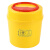加厚利器盒锐器盒黄色圆方形垃圾桶一次性针头废物盒诊所专用 圆6.5L1个