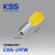 KSS双线套欧式端子EW系列管型端子凯士士冷压针型端子多规格可选 EW6-14YW黄色（100个）