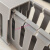 PVC阻燃电线槽卡线槽U型行线槽工业配电箱控制柜走线槽明装配线槽 高40mm*宽40mm一箱(100米) 浅灰色  粗齿
