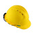 Dubetter安帽工地施工领导建筑工程国标电工安帽监理加厚印字 228(ABS)黄(送检款)