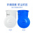 安达通 大水桶 塑料圆形收纳大容量水桶酒店厨房工业环卫物业大号废料桶 蓝色不带盖100L