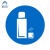 阿力牛 AJS-092 物品管理定位贴 办公规范标签 耐磨防水定位标识贴 直径5cm  暖水壶(20个装)