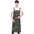 防水围裙PVC加长加厚厨房防油男女水产专用餐厅工厂透明围裙 迷彩色