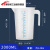 量杯带刻度量筒奶茶烘焙专用塑料测量桶厨房量筒1-2-3500ml 2000ml蓝色刻度