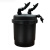 山野自然鱼缸前置过滤桶草缸过滤设备外置过滤器无动力大黑桶 16L大容量