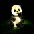 动真格（DongZhenGe）发光熊猫灯户外卡通灯动物灯亮化工程灯草坪灯太阳能景观灯AA 熊猫H款(接电) 42*38*48cm