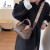 袋鼠（KANGAROO）欧美时尚包包女2024新款时尚高级感手提包复古质感单肩斜挎小方包 黑色/Black