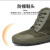 搏峰（BOFENG）高帮劳保鞋 GZX2防滑透气解放胶鞋 绿色防水款39码
