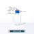 玻璃补料瓶发酵罐1/2/3/4通孔蓝盖试剂加料瓶小中大废液瓶实验室 500ml三通