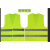 反光安全背心交通反光衣背带马甲环卫工作服夜间工地施工绿色印字 小黑网