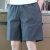 九牧王（JOEONE）夏季薄款外穿5分工装裤男士短裤宽松纯·棉中裤子男款休闲 深灰 4XL