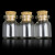 100只装小玻璃瓶空瓶子心愿小瓶分装瓶精油瓶透明实验室耗材 100只 卡口 高6CM(带木塞)