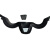 易美丽诺 LC0271 防护面罩全脸高清透明防尘防飞溅面具运动骑行面罩 黑色