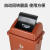 干湿垃圾分类垃圾桶黑色工业大型室内幼儿园带轮子垃圾桶 40升红色有害垃圾上海分类标识