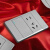 国际电工 118型开关插座灰色家用墙壁暗装多孔插排拼装组合电源插座面板 二位：一开五孔
