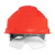 贝傅特安全帽 带护目镜防砸工地工程施工劳保干活加厚透气ABS抗冲击 红色