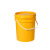 带盖pp桶胶桶涂料化工油漆包装桶密封塑料桶圆桶小桶 5L 橙色