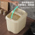 HYWLKJ方形米桶带盖透明可视厨房收纳桶大容量密封宠物粮杂粮桶防虫防潮 奶白色30斤装