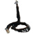 丰稚 钢丝锁 环形锁 链条锁 自行车锁电瓶锁加粗款小号(90cm )月牙锁芯