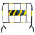铁马护栏公路市政施工移动式围挡道路临时隔离栏杆工程安全防护警 5斤重红底白膜不带铁板
