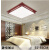 新中式客厅吸顶灯中国风长方形实木灯具卧室书房套餐亚克力led [45*45CM]LED升级款