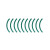 多吉邦 反光膜压力表标示贴 100贴 绿色 外径100MM 4分之1圆弧 标签宽5MM 标配/包