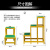 可移动玻璃钢绝缘高低凳电工高低凳绝缘平台二层三层平台绝缘梯凳 高80cm-50-30cm二层