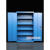 重型多层铁皮工具柜子车间用工业厂加厚汽修五金物料储物模具货柜 五层蓝色500mm深标准厚度