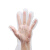 德燚 一次性透明PE塑料手套清洁防护手套 均码(100只/包）