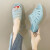 水晶高跟凉拖鞋女夏季果冻透明pvc材质坡跟拖鞋厚底室外中跟拖鞋 YR01-天空蓝 36（偏小一码）