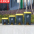 京洲实邦【45L脚踏桶灰桶黄盖】户外环卫带盖垃圾桶ZJ-0035