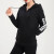 阿迪达斯 （adidas）女装新款女子运动休闲连帽夹克外套S97065 DP2401/字母黑色连帽 L