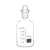 溶解氧瓶B0D玻璃透明瓶采样污水瓶带水封单盖双盖水质棕色125ml/2 250ml(牌)