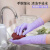 手套家务一次性耐用级洗碗加长橡胶厨房 短款 2包60只[食品级]乌梅紫 S