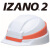 IZANO安全帽施工地便携伸缩可折叠出差头盔 全新2代--白色+橙色条