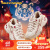 斯凯奇（Skechers）斯凯奇新年系列男鞋跑步运动休闲老爹鞋舒适百搭894086 白色/红色/WRD 39.5